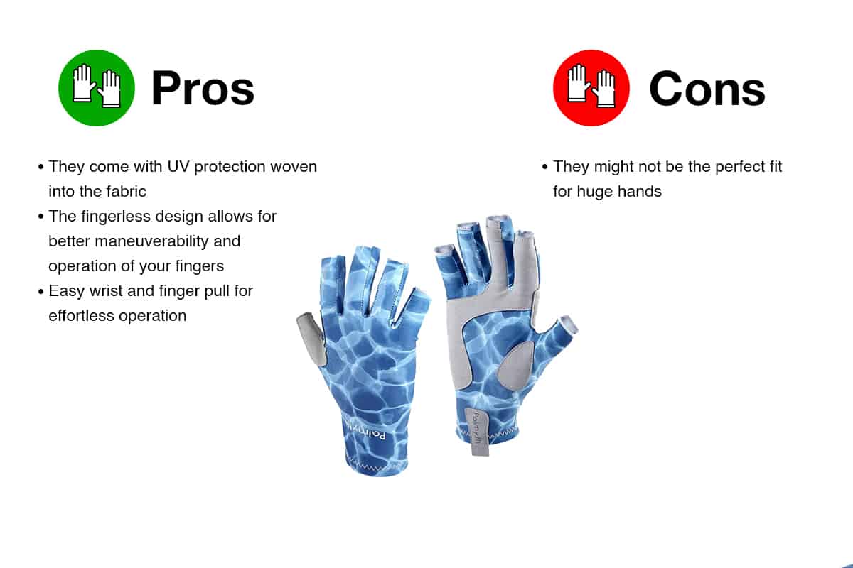 Review Analysis + Pros/Cons - Palmyth Neoprene Fishing Gloves for Men and  Women 2 Cut Fingers Flexible Great for Photography Fly Fishing Ice Fishing  Running Touchscreen Texting Shooting Hiking Jogging Trekking Cycling Walking